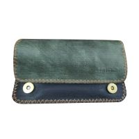 Καπνοθήκη Δερματίνη Amalia | Denim grey – Black | CA-10