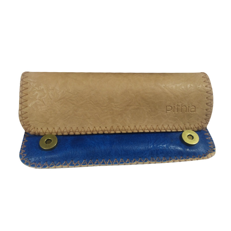 Καπνοθήκη Δερματίνη Amalia | Camel – Blue navy | CA-28