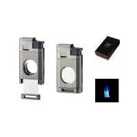 1-10054 Premium Αναπτήρας πούρου 3xjet με πουροκόφτη