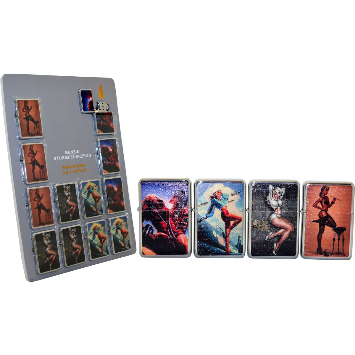 Αναπτήρας Λαδιού Αντιανεμικός PIN-UP GIRLS 3023