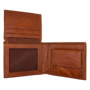 Πορτοφόλι Pithia EF-78 Cognac/Cream