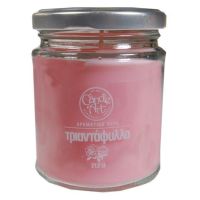 Candle n’Art Αρωματικό Κερί σε Βάζο με Άρωμα Με Αιθέρια Έλαια Τριαντάφυλλου 212gr