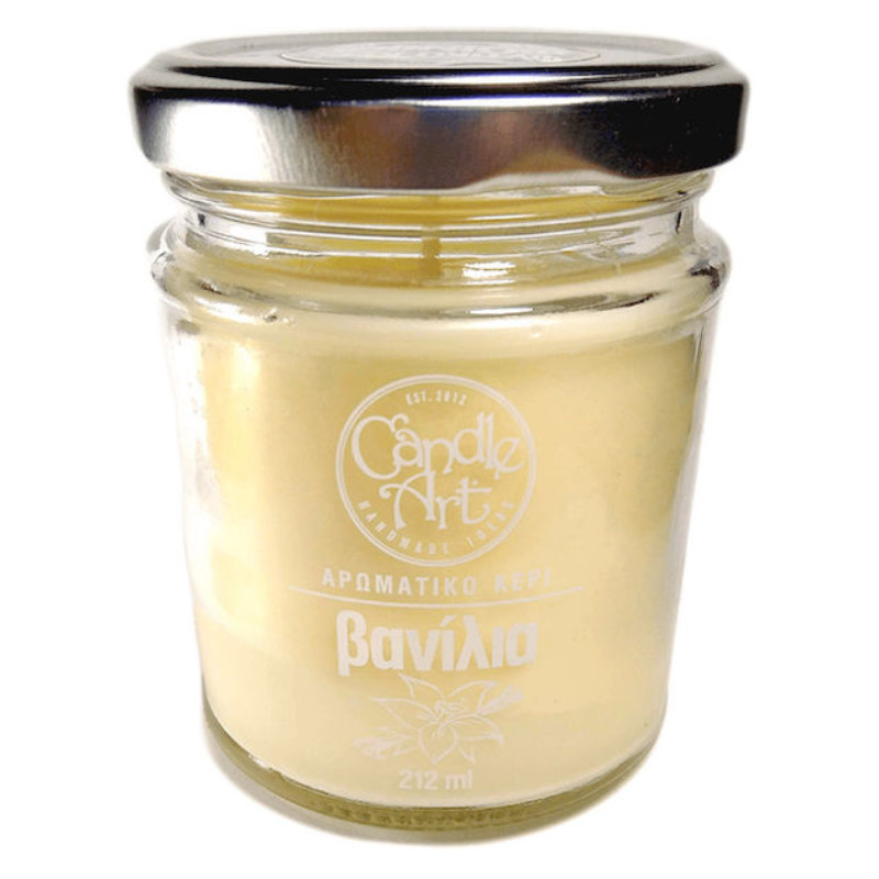 Candle n’Art Αρωματικό Κερί σε Βάζο με Άρωμα με Αιθέρια Έλαια Βανίλιας 212gr